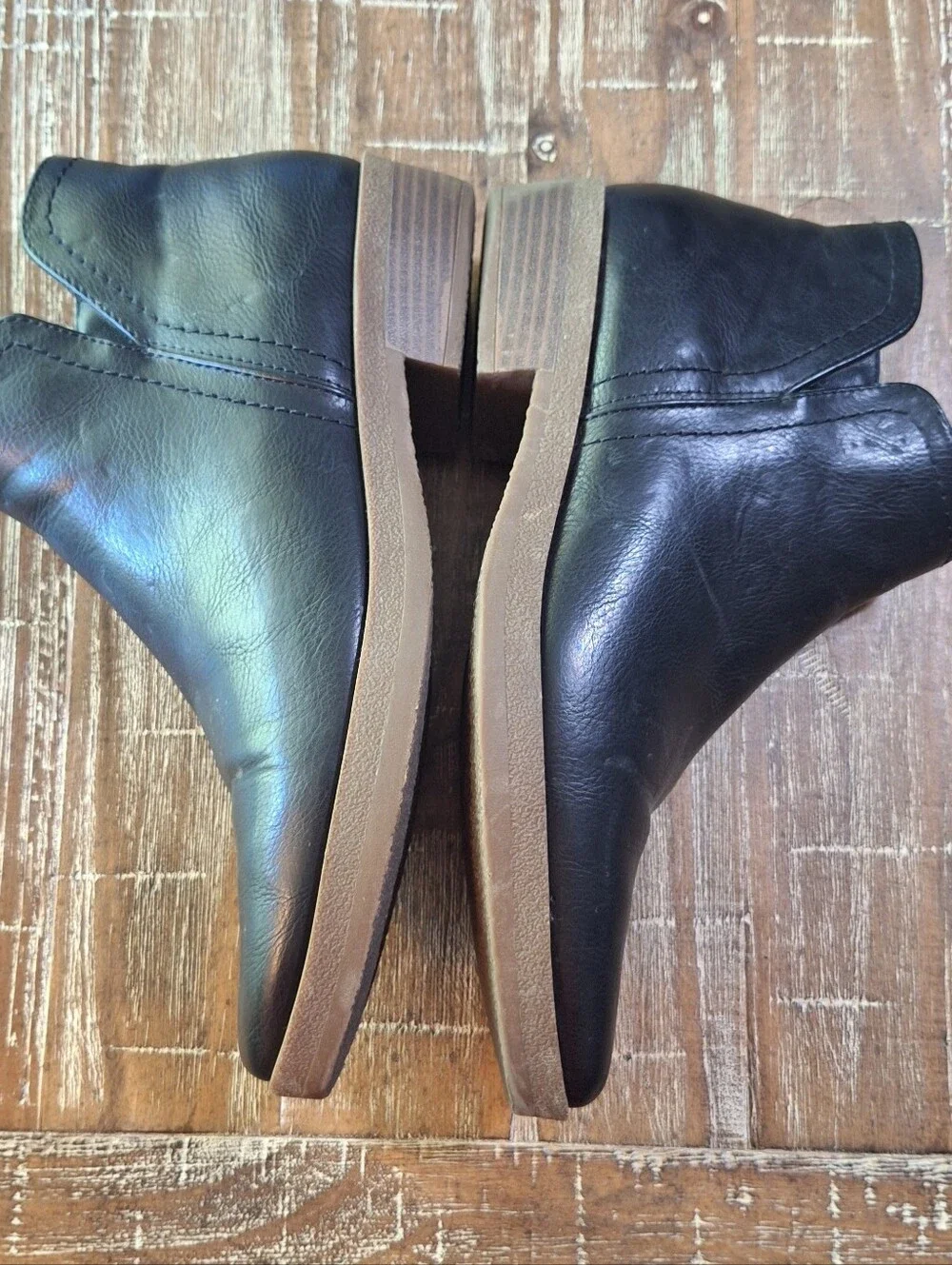 FRYE & Co Womens 8.5 B Black Zip Up Bootie‎ Black.